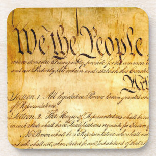 Dessous-de-verre Nous le peuple - Constitution