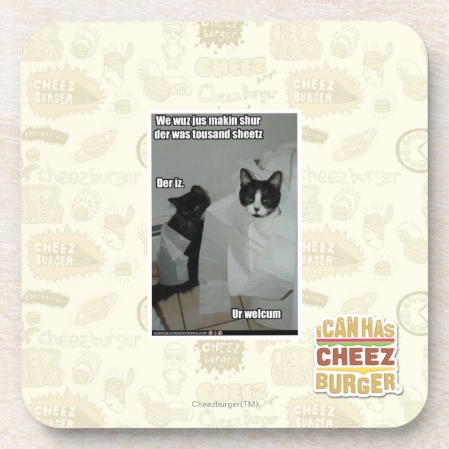 Dessous-de-verre Nous sur de makin de jus de wuz (Devant)