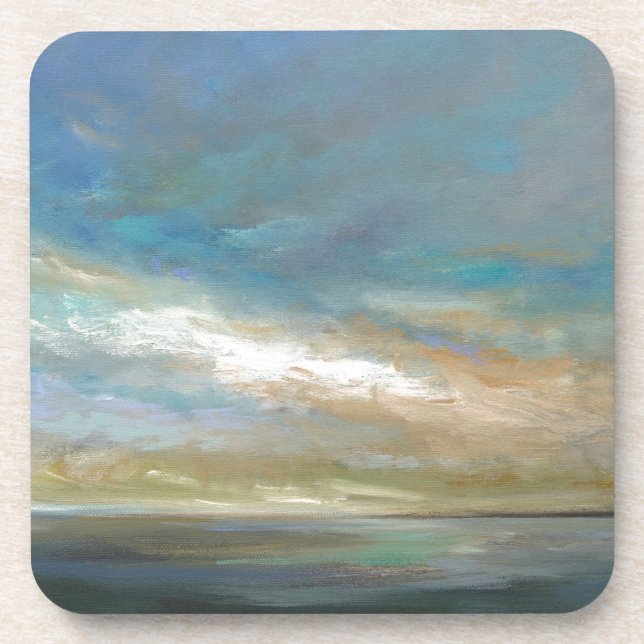 Dessous-de-verre Nuages côtiers avec océan (Devant)