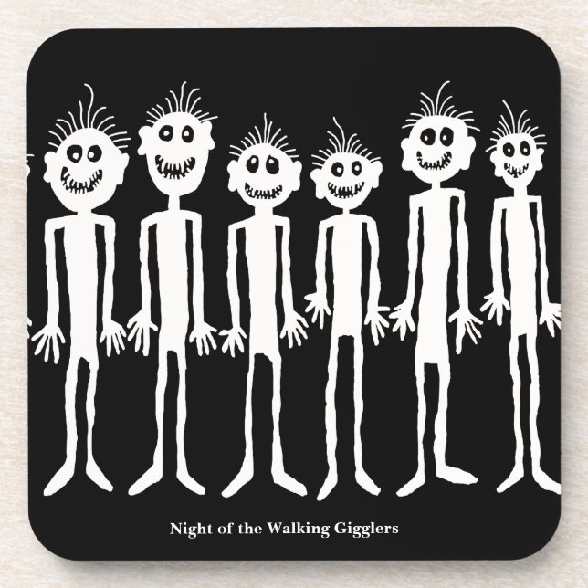 Dessous-de-verre Nuit des Gigglers à pied Petroglyph (Devant)