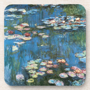 Dessous-de-verre Nymphéas par Claude Monet, Impressionnisme Vintage