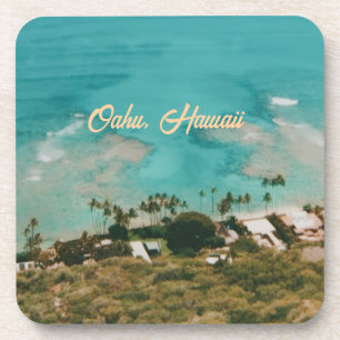 Dessous-de-verre Oahu île d'Hawaii Voyage Souvenir