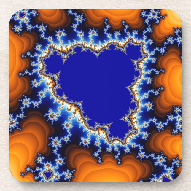 Dessous-de-verre Oasis du désert de l'espace Abstrait (Devant)