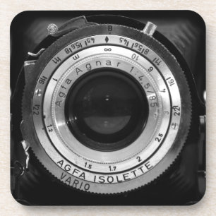 Dessous-de-verre Objectif de caméra vintage
