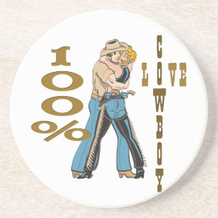 Dessous de verre occidentaux de rodéo de grange de