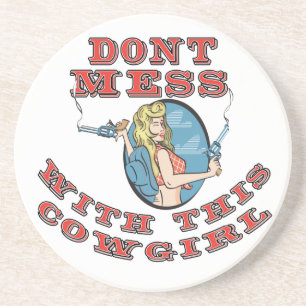 Dessous de verre occidentaux de rodéo de grange de