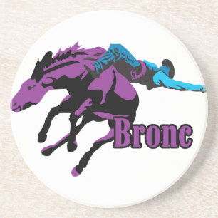 Dessous de verre occidentaux de rodéo de grange de