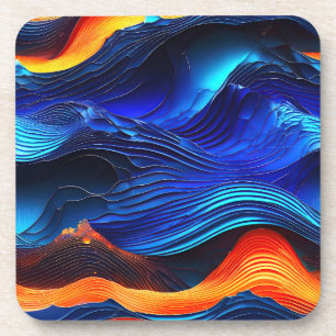 Dessous-de-verre Ocean Lava "Aquaflame"