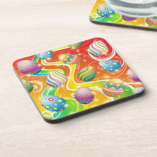 Dessous-de-verre Oeufs de Pâques Design ornemental