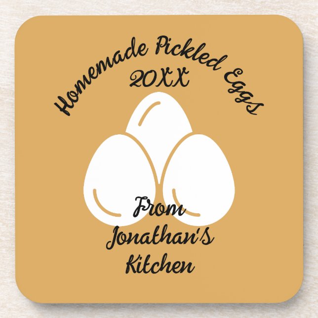 Dessous-de-verre OEufs Pickés Modifiables (Devant)