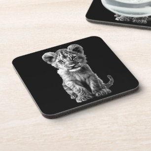 Dessous-de-verre Oh Bébé Gros Chat Cub Gris