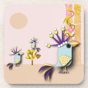 Dessous-de-verre Oiseau drôle 