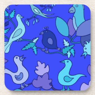 Dessous-de-verre Oiseaux bleus