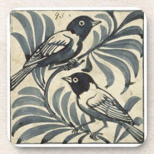 Dessous-de-verre Oiseaux bleus (la semaine sur le papier)