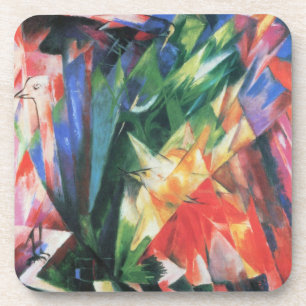 Dessous-de-verre Oiseaux (Vogel) par Franz Marc, Art Cubisme Vintag