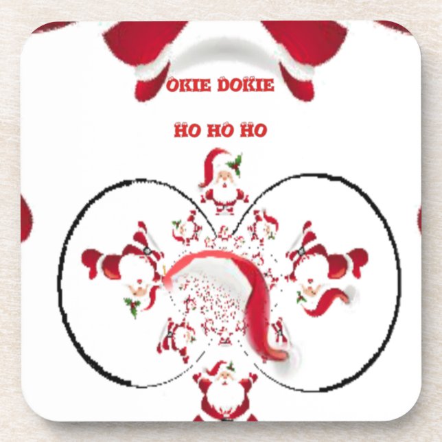 Dessous-de-verre Oki Dokie Père Noël ! (Devant)