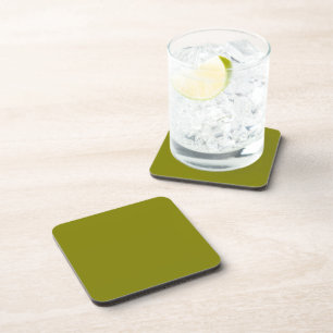 Dessous-de-verre Olive 808000 Conception couleur solide