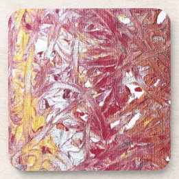 Dessous-de-verre Or, Argent, Rouge, Or Rose, Œuvre d'art en marbre