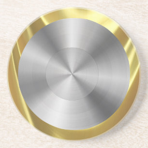 Dessous de verre or en acier inoxydable