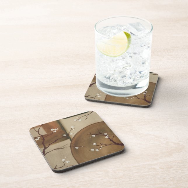 Dessous de verre orientaux de fleur (Côté Droit)