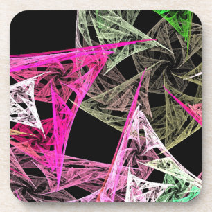 Dessous-de-verre Origami Abstrait coloré