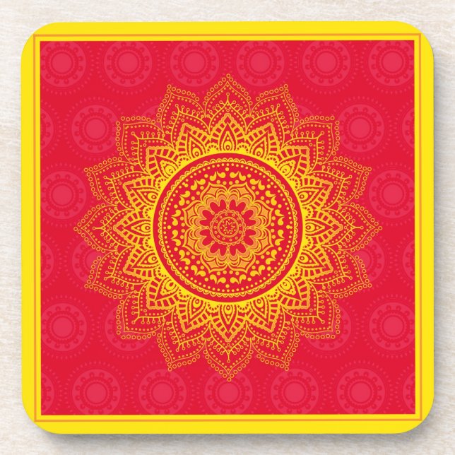 Dessous-de-verre Ornement indien (Devant)