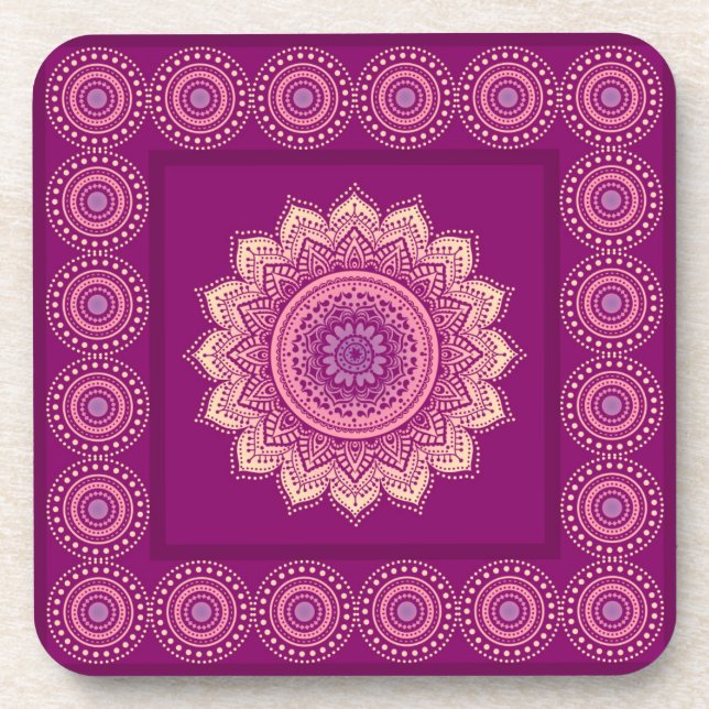 Dessous-de-verre Ornement indien (Devant)