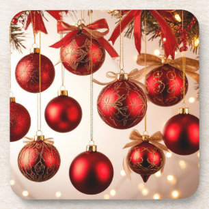 Dessous-de-verre Ornements de Noël élégants