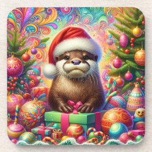 Dessous-de-verre Otter de Noël
