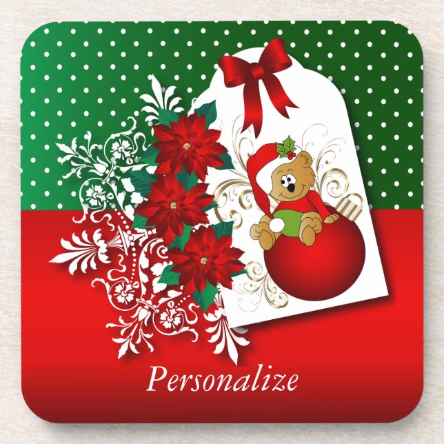 Dessous-de-verre Ours de Noël (Devant)
