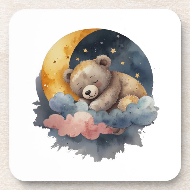 Dessous-de-verre Ours en peluche mignon (Devant)