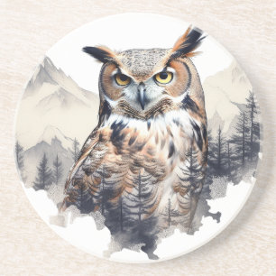 Dessous de verre Owl Sandstone