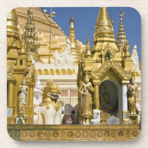 Dessous-de-verre Pagode Shwedagon (Paya), grand site temple qui