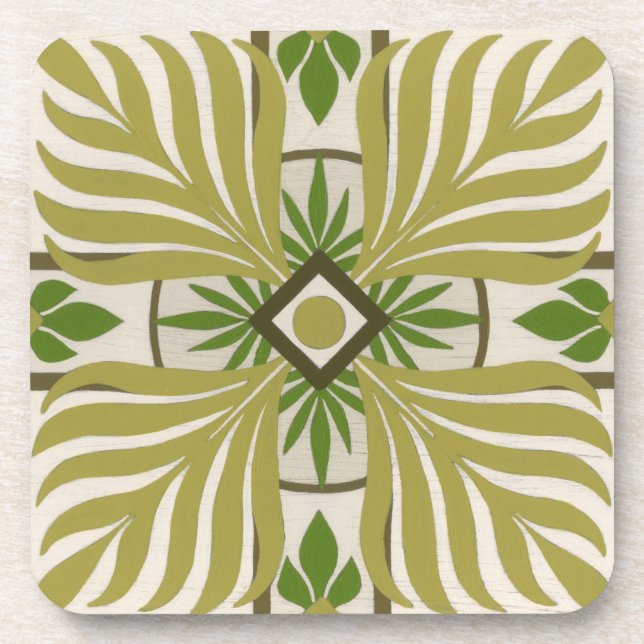 Dessous-de-verre Palm Motif II non incorporé (Devant)