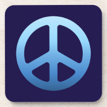 Panneau de paix bleu