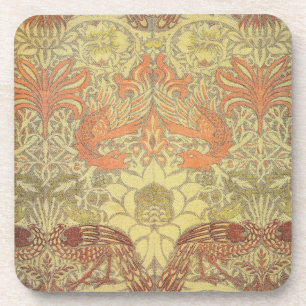 Dessous-de-verre Paon de William Morris et motif de dragon