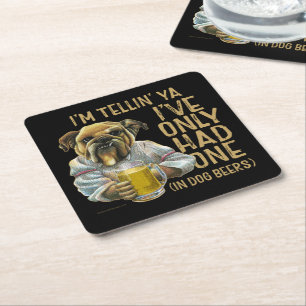 Dessous de verre papier Carré Dog Beers