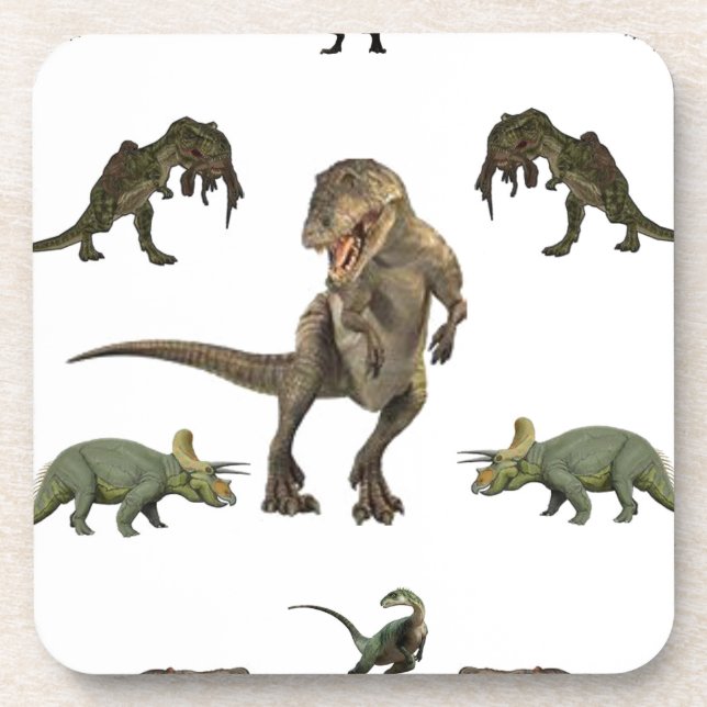 Dessous-de-verre Papier Dinosaure (Devant)