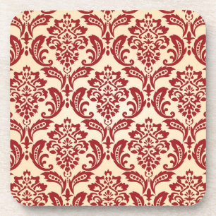 Dessous-de-verre Papier peint de motif de damassé