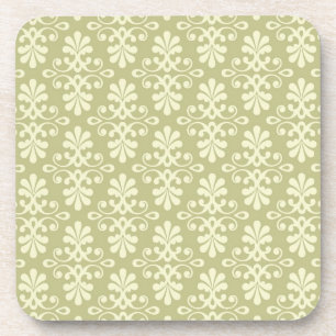 Dessous-de-verre Papier peint floral de damassé