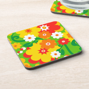 Dessous-de-verre Papier peint Funny Flower Power