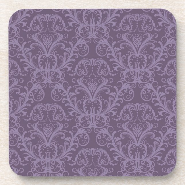 Dessous-de-verre Papier peint violet luxueux (Devant)