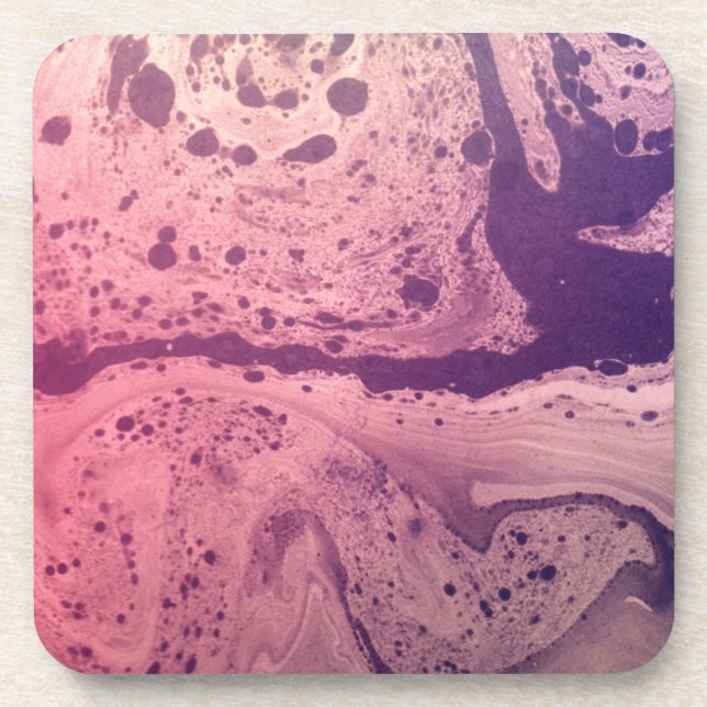 Dessous-de-verre Papier psychédélique violet (Devant)