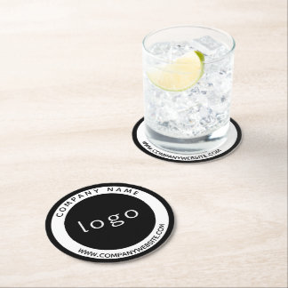 Dessous de verre papier rond du logo commercial pe