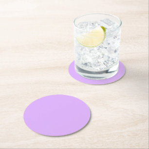 Dessous de verre papier rond Mauve