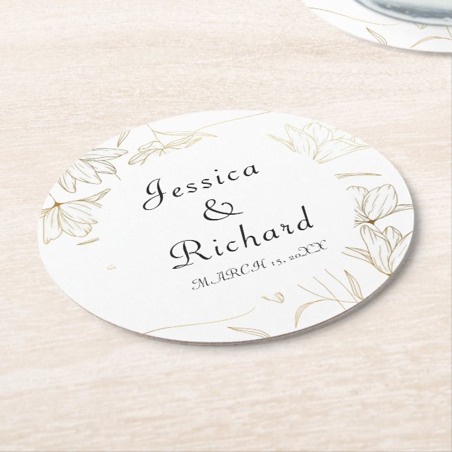 Dessous de verre papier rond Plaques papier Mariag (Incliné)