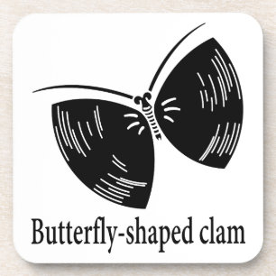 Dessous-de-verre papillon huître