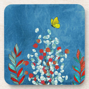 Dessous-de-verre Papillon Jaune