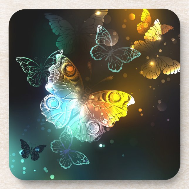 Dessous-de-verre Papillon lumineux et papillons de nuit (Devant)