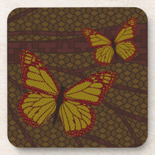 Dessous-de-verre Papillon Monarch Carré Chinois